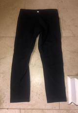 Lululemon Black Capri Lulu Leggings Photo 0