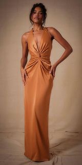 Long Bronze Dress Photo 0