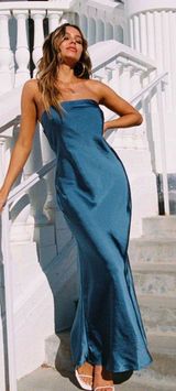 Princess Polly Dress Blue Photo 0