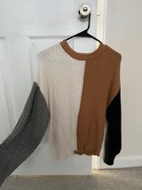 A New Day Color Block Sweater Photo 0