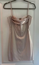 Tic Toc Silk Champagne Dress Photo 0
