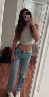 RSQ Lightwash Straight Leg Jeans Photo 0