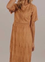 NWOT Lace Dress Orange Size L Photo 0