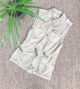 Nordstrom Kenar Green Utility Military Vest Jacket Layer Photo 0