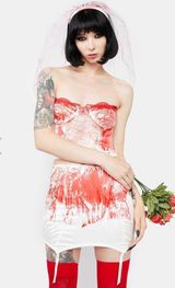 Dolls Kill Bloody Bride Costume Photo 0