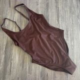 New Brown Bathing Suit M Photo 0