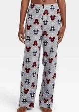 Disney Mickey Mouse Plaid Pajama Pants Christmas Soft Photo 0
