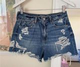 American Eagle Comfort Stretch Waistband Mom Shorts Photo 0