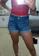 American Eagle Outfitters AE Super Stretch Jean Shorts Photo 0