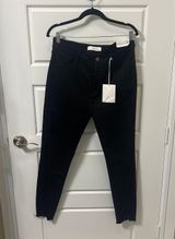 Kancan Women's Button-Up Skinny Jeans - Sleek Black Wash, Brand New with Tags Photo 0