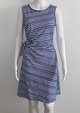 Talbots Petite Women’s Nantucket Blue and White Striped Dress Photo 0