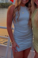 Illa Illa Blue Scrunch Dress  Photo 0