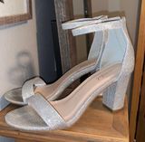 Bommibel Glitter Heels Silver Size 8 Photo 0