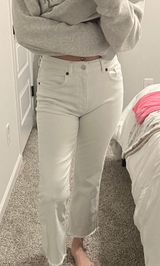 Kick Flare White Jeans Photo 0