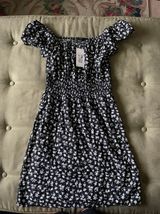 Spring Off Shoulder Dress Black Size XL Photo 0
