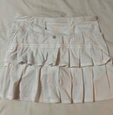 Lululemon White Ruffle Tennis Skirt Photo 0