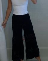 Earthbound Black Flowy Pants Photo 0