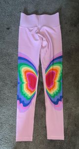 Terez Placement Butterfly Leggings/ Rainbow Photo 0
