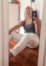Nasty Gal White Ripped Jeans Photo 0