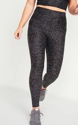 Old Navy Black Cheetah Print Leggings Photo 0