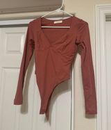 Qinsen Pink Body Suit Photo 0