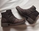 Earth Origins Brown Buckle Ankle Boots Photo 0