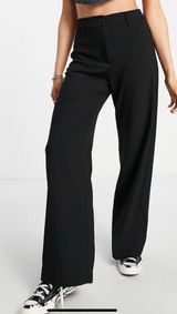 Wide Leg Slouchy Tailored Pants Photo 0
