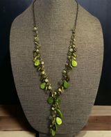 Coldwater Creek Shells And Beads Cluster Y Necklace Photo 0