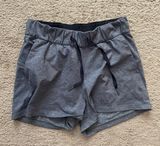 Lululemon Gray On the Fly Shorts Photo 0