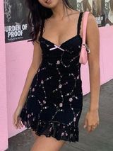 Dolls Kill NWT  Sugar Thrillz I’m Baby Mini Slip Dress Sz S Photo 0