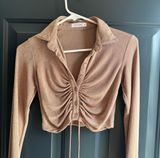 12th Tribe Button Front Long Sleeve Shirt with Ties Photo 0