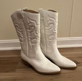 Soda White Cowboy Boots Photo 0