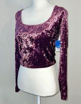Abound 3/$30 🔥  Velvet Crop Top Photo 0