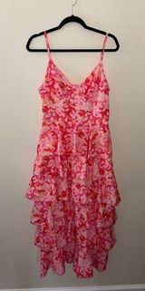 Floral Pink Layered Dress Photo 0