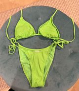 Xhilaration Lime Green String Bikini Photo 0