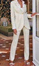 Soft Surroundings Leontine Ponte Knit Animal Print Pant Suit Set Photo 0