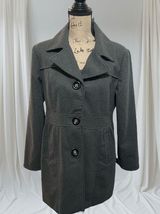 By  Gray Wool blend Pea Coat sz Junior Medium Photo 0