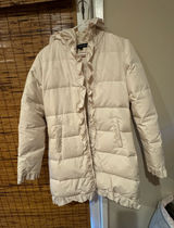 Cream color puffer jacket Photo 0