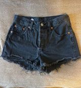 Levi’s Black Jean Shorts 501 Photo 0