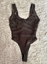 Forever 21 Black Mesh Bodysuit Photo 0