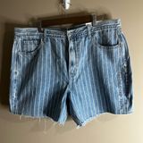 NWT American Eagle Outfitters mom jean retro indigo stripe 18 Photo 0