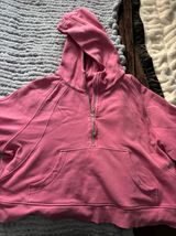 Pink Scuba Hoodie Sweatshirt Photo 0