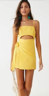 Forever 21 Yellow Wrap Dress Photo 0