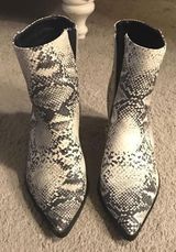 Qupid Snakeskin Booties Photo 0