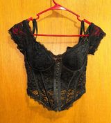 Spencers Black Corset Top Photo 0