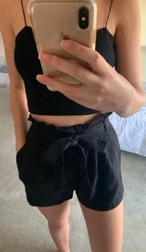 black paperbag shorts Photo 0