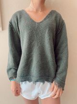 Free People Green Sweater Photo 0
