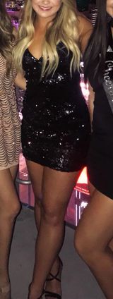 Forever 21 Black sequin mini dress Photo 0