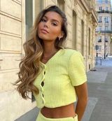 ZARA Tweed Crop Top Photo 0