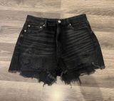 American Eagle Outfitters Jean Shorts Black Photo 0